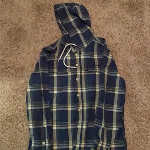Flannel with hoodie